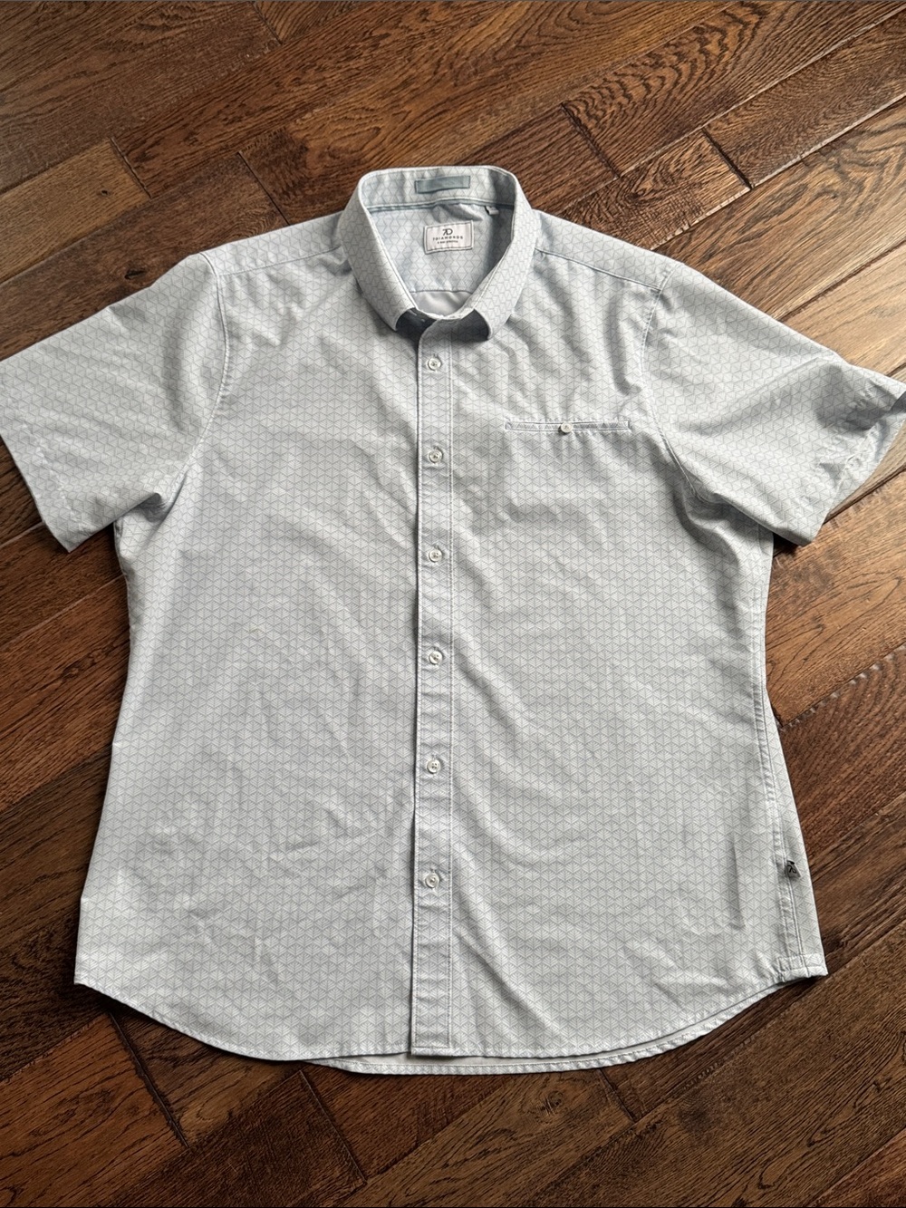 7 Diamonds Light Blue Short Sleeve Button-Up Shirt